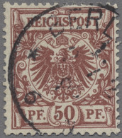 Deutsches Reich - Krone / Adler: 1889, Adler, 50 Pfg. In Der Sehr Seltenen Farbe - Gebraucht