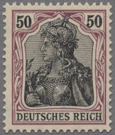 Deutsches Reich - Germania: 1906, Deutsches Reich Mit Wz., Friedensdruck, 50 Pf. - Unused Stamps