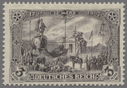 Deutsches Reich - Germania: 1912, Denkmal Kaiser Wilhelm I., 3 Mark Schwarzbraun - Ungebraucht