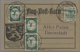 Deutsches Reich - Germania: 1912, 23.6., Flugmarke 30 Pfg. Grün, Drei Stück Auf - Storia Postale