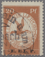 Deutsches Reich - Germania: 1912, Flugpostmarke 20 Pfg. Mit Aufdruck "E.EL.P.", - Used Stamps