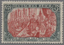 Deutsches Reich - Germania: 1916, Reichsgründungsfeier, 5 Mark Grünschwarz / Dun - Neufs