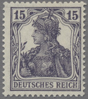 Deutsches Reich - Inflation: 1917, 15 Pf. Dunkelblauviolett Postfrisch, Tadellos - Neufs