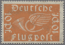 Deutsches Reich - Inflation: 1919, Flugpostmarken, 10 Pf. Posthorn, Rotorange Mi - Ungebraucht