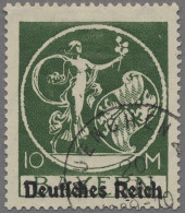 Deutsches Reich - Inflation: 1920, Bayern Abschiedsserie Mit Aufdruck "Deutsches - Gebraucht