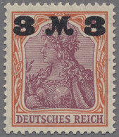 Deutsches Reich - Inflation: 1921, Germania 1 1/4 M. Mit Überdruck "3 M 3" Mattg - Ungebraucht