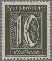 Deutsches Reich - Inflation: 1921, Freimarken Mit Wz. 1, 10 Pfg. Ziffer In Der G - Unused Stamps