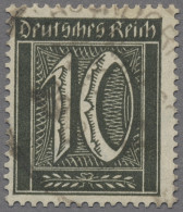 Deutsches Reich - Inflation: 1921, Freimarke 10 Pfennig Mit Wasserzeichen Rauten - Oblitérés