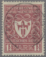 Deutsches Reich - Inflation: 1922, Deutsche Gewerbeschau München, Die Drei Guten - Used Stamps