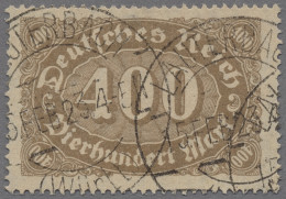 Deutsches Reich - Inflation: 1923, Ziffernzeichnung Querformat, 400 M. Mit Wz. 1 - Used Stamps