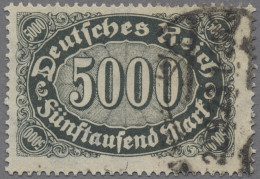 Deutsches Reich - Inflation: 1923, Ziffernzeichnung Querformat, 5000 M. Gestempe - Used Stamps