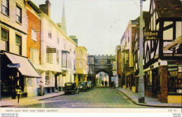 NORTH GATE FROM HIGH STREET  SALISBURY    .............  Real Photograph - Salisbury