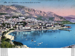 MONACO  Vue Sur Monte-Carlo Et Le Port - Hafen