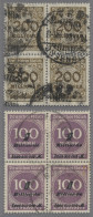 Deutsches Reich - Inflation: 1923, 200 Mio. Dunkelbraunoliv Und 1 Mrd. Grauvioke - Gebraucht