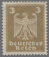 Deutsches Reich - Weimar: 1924, Reichsadler, 3 Pfg. Lebhaftockerbraun Mit LIEGEN - Unused Stamps