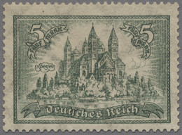 Deutsches Reich - Weimar: 1924, Bauwerke, Der Komplette Satz 1 Mark (Wz. X) Bis - Unused Stamps