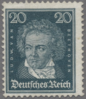 Deutsches Reich - Weimar: 1926, Berühmte Deutsche, Beethoven 20 Pfg. Schwärzlich - Nuevos