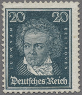Deutsches Reich - Weimar: 1926, Berühmte Deutsche, Beethoven 20 Pfg. Schwärzlich - Neufs