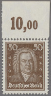 Deutsches Reich - Weimar: 1926, Berühmte Deutsche, J. S. Bach, 50 Pfg. Mittelsie - Ungebraucht