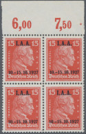 Deutsches Reich - Weimar: 1927, Internationales Arbeitsamt, Kant, 15 Rpf. Und Go - Unused Stamps