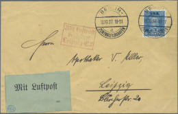 Deutsches Reich - Weimar: 1927, Internationales Arbeitsamt, Goethe 25 Rpf. Als P - Briefe U. Dokumente