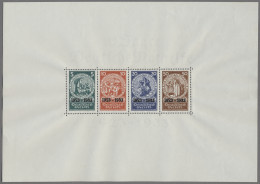 Deutsches Reich - 3. Reich: 1933, 10 Jahre Deutsche Nothilfe, Block Im Originalf - Unused Stamps