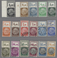 Deutsches Reich - 3. Reich: 1933, Hindenburgserie Mit WZ 4, Kompletter Satz Als - Used Stamps