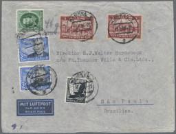Deutsches Reich - 3. Reich: 1936, Luftpostbrief Aus Kassel Nach Sao Paolo / Bras - Andere & Zonder Classificatie