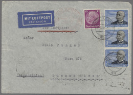 Deutsches Reich - 3. Reich: 1937, 29.12., 3 RM Graf Zeppelin Im Senkrechten Drei - Briefe U. Dokumente