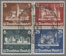 Deutsches Reich - 3. Reich: 1935, OSTROPA - Drei Kombinationen Der Blockmarken, - Used Stamps