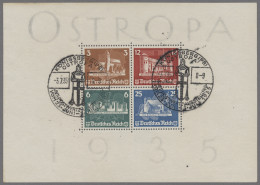 Deutsches Reich - 3. Reich: 1935, OSTROPA-Block In Originalgröße, Entwertet Mit - Used Stamps