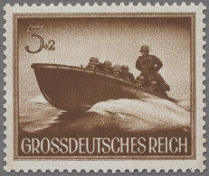 Deutsches Reich - 3. Reich: 1944, Tag Der Wehrmacht, Sturmboot 3+ 2 Pfg. Schwärz - Unused Stamps