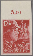 Deutsches Reich - 3. Reich: 1945, Parteiorganisationen, 12 + 38 Rpf. SS, Platten - Unused Stamps