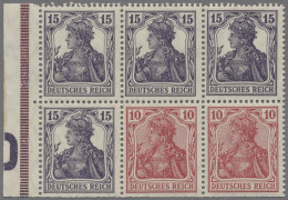Deutsches Reich - Markenheftchenblätter: 1918-19, Germania, Markenheftchenblatt - Libretti