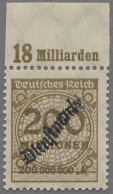 Deutsches Reich - Dienstmarken: 1923, Rosettenmuster, 200 Millionen M. Mit Schla - Service