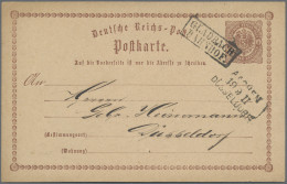 Deutsches Reich - Bahnpost: AACHEN - DÜSSELDORF, 1874, L 3 Schwarz Nebengesetzt - Other & Unclassified