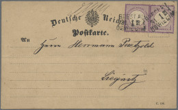 Deutsches Reich - Bahnpost: BRESLAU - OSWIECIM, L 3, 1874, Zweimal Abgeschlagen - Autres & Non Classés