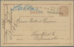 Deutsches Reich - Bahnpost: "CASSEL - FRANKFURT A/M", 1874, L 3 Schwarz Auf Post - Other & Unclassified