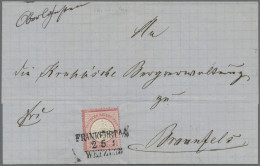 Deutsches Reich - Bahnpost: "FRANKFURT A. M. - WETZLAR", 1873, L 3 Schwarz Auf G - Other & Unclassified