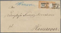 Deutsches Reich - Bahnpost: HARBURG - HANNOVER, 1874, L 3 Schwarz Auf ½ Gr., Gro - Sonstige & Ohne Zuordnung