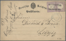 Deutsches Reich - Bahnpost: 1874, WITTENBERG - VIENENBURG, L 3 Schwarz Auf 1/4 G - Otros & Sin Clasificación