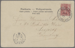 Deutsche Post In China - Mitläufer: 1901, Germania, 10 Pfg. Reichspost OHNE Aufd - Deutsche Post In China