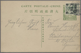 Deutsche Post In China - Ganzsachen: 1911, Germania Mit Überdruck "2 Cents" Als - Deutsche Post In China