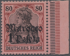 Deutsche Post In Marokko: 1911, DEUTSCHES REICH Mit Wz., Landesname "Marocco", 1 - Marokko (kantoren)