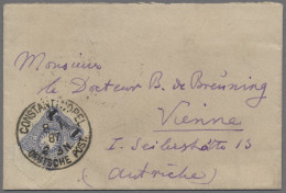 Deutsche Post In Der Türkei: 1887, 20 Pfennig Dunkelultramarin Mit Aufdruck "1 P - Turquie (bureaux)