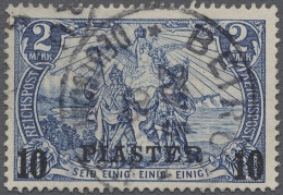 Deutsche Post In Der Türkei: 1902ff., REICHSPOST, Alle Sechs Werte Sauber Gestem - Turquie (bureaux)