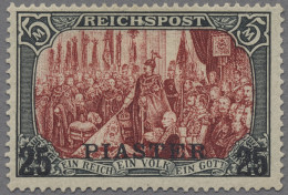 Deutsche Post In Der Türkei: 1900, Reichsgründungsfeier, 5 Mark REICHSPOST Mit A - Turquia (oficinas)