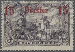 Deutsche Post In Der Türkei: 1905ff., DEUTSCHES REICH Mit Wz., Der Komplette Sat - Deutsche Post In Der Türkei