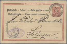 Deutsche Post In Der Türkei - Ganzsachen: 1890, Vorläufer-Antwortkarte 10 Pfg. B - Turquie (bureaux)