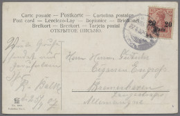 Deutsche Post In Der Türkei - Stempel: 1905-1907, JERUSALEM, Stempel Typ 2 Und 3 - Turkse Rijk (kantoren)